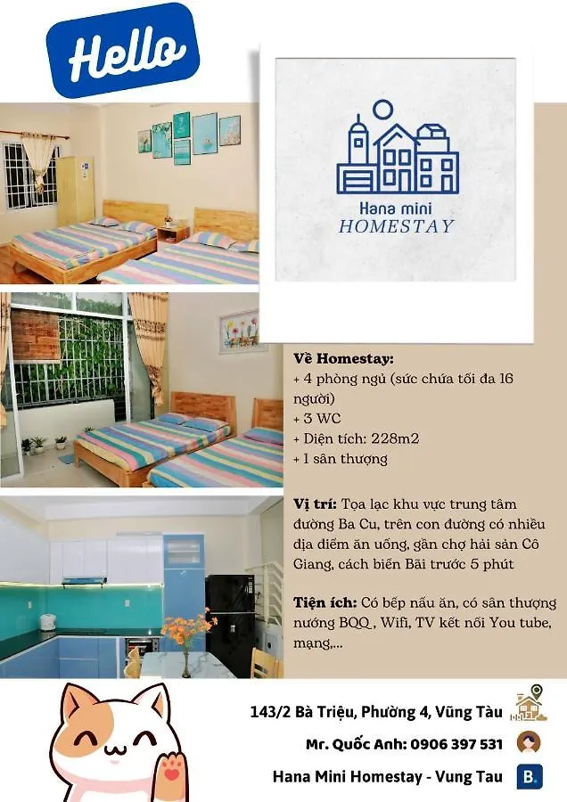 Hana Mini Homestay Vũng Tàu Prázdninový dům